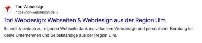 serp mit meta-title und meta description